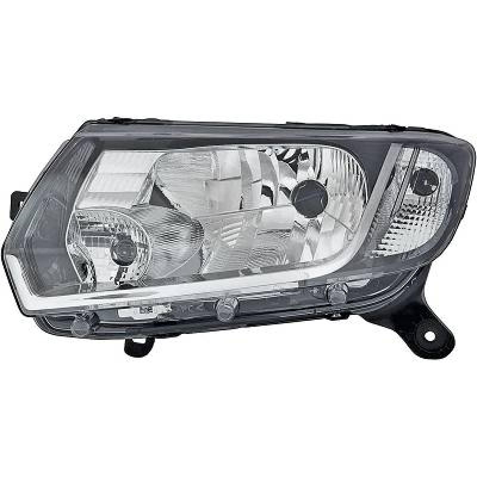 Phare avant gauche compatible avec Dacia LOGAN II H4 Halogène Phare avant gauche compatible avec Dacia LOGAN II H4 Halogène