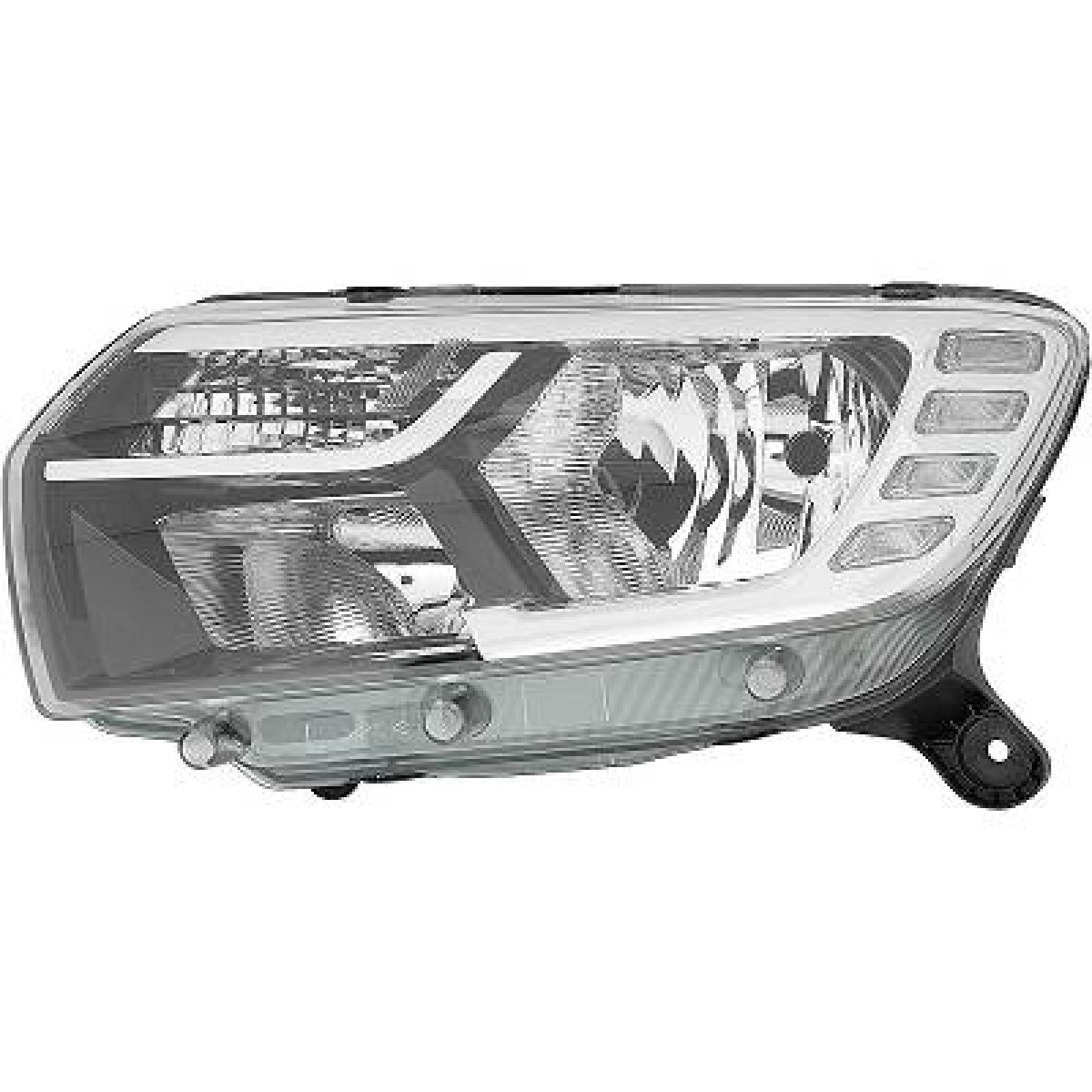 Phare avant gauche compatible avec Dacia LOGAN II H7 Halogène