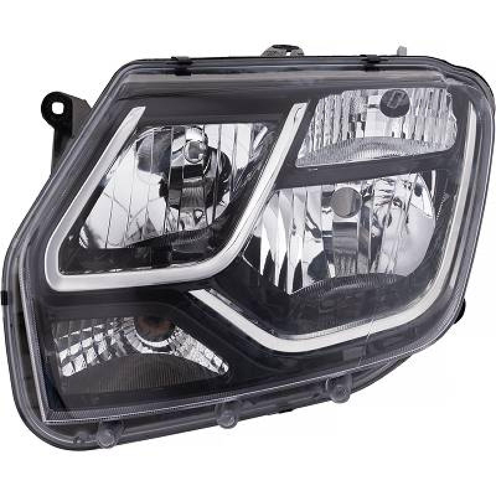 Phare avant gauche compatible avec Dacia DUSTER H7 H1 Halogène