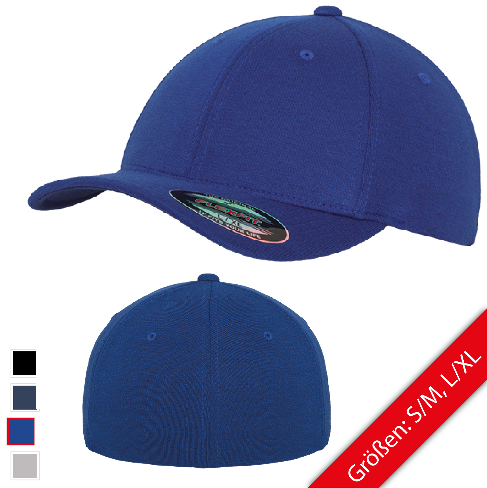Flexfit ® Double Jersey Baseball Cap verschiedene Farben