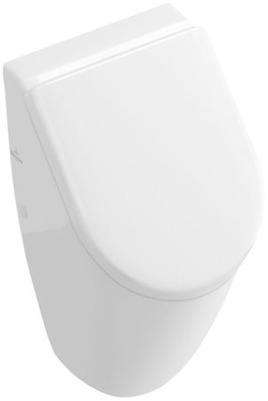 VBChome Pico Urinal Aus Keramik – Weiß, Senkrechter Ablauf, Oberer Zulauf, Inkl. Flaschensiphon – Für WC & Gewerbe, Antibakteriell & Pflegeleicht