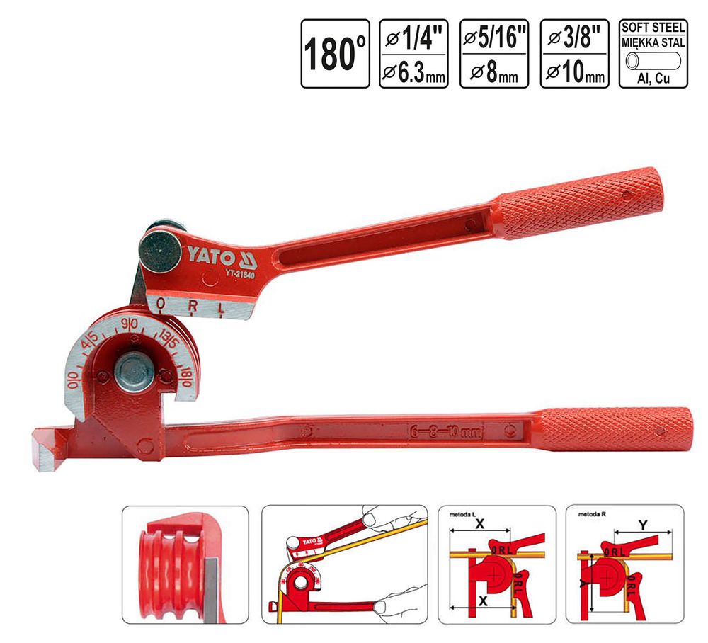 Rohrbieger 15/22 Mm – Handbiegezange Für Kupferrohre, Manuell, Ca. 750 Mm Länge