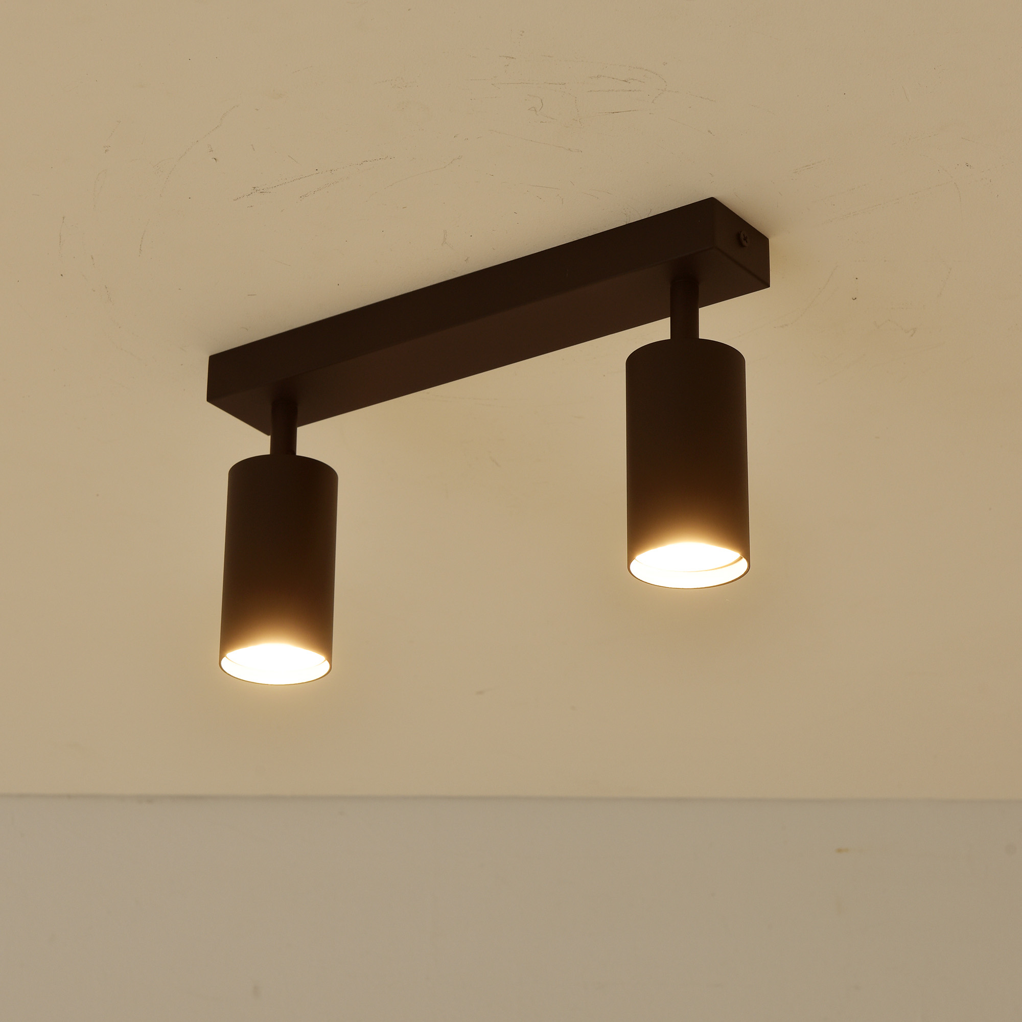 4-flammige Pendel Hänge Lampen Holz/schwarz Ess Wohn Zimmer Leuchten verstellbar