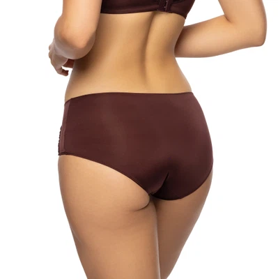Rückansicht Panty Carola in Farbe Dark Secret Braun
