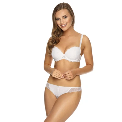 VIANIA Dekolleté Push-Up BH Leni 204463 mit Formbügeln und Cupschalen Farbe Weiß