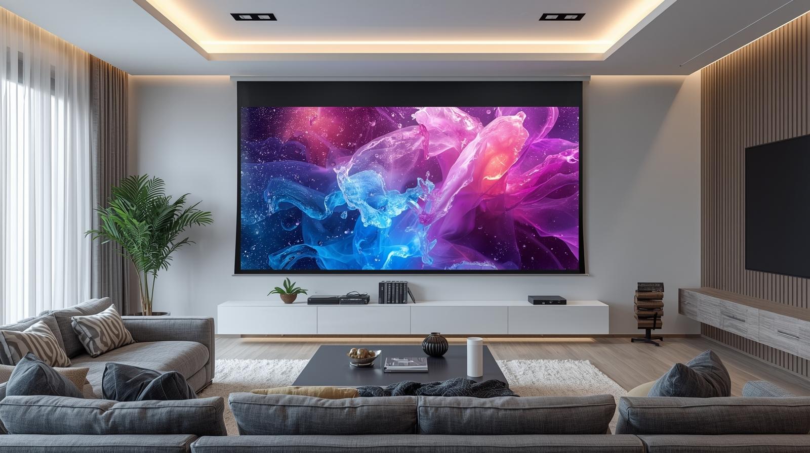 Beamer Rolloleinwand