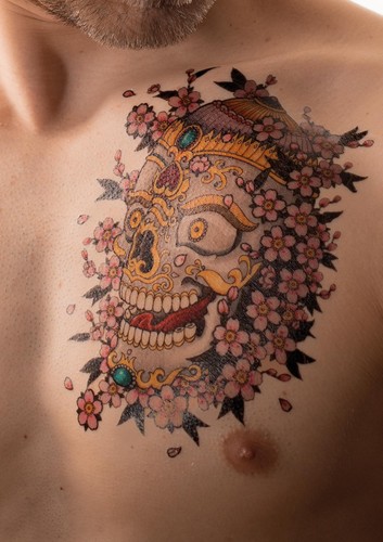 Kapala With Cherry Blossoms