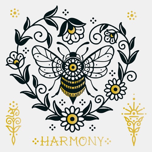 Harmonie 2er Set mit Gold