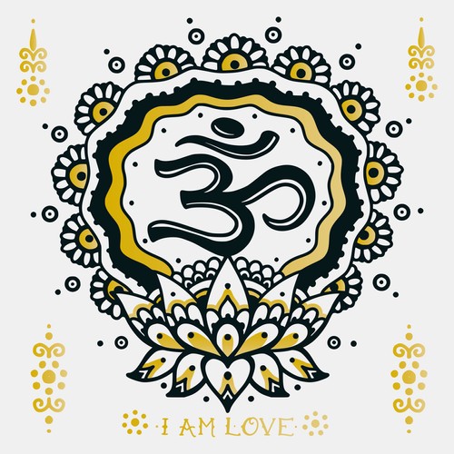 I am Love 2er Set mit Gold