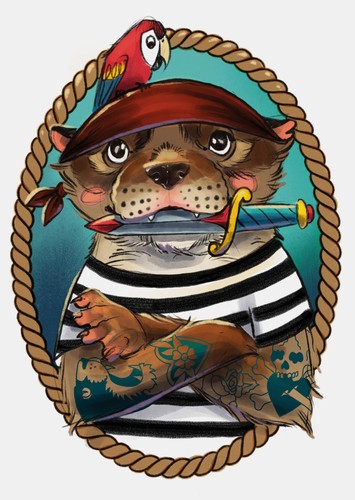 Tattoo Set mit bunten, kinderfreundlichen Tier- und Fantasiemotiven im Illustrationsstil Tattoo Set mit bunten, kinderfreundlichen Tier- und Fantasiemotiven im Illustrationsstil