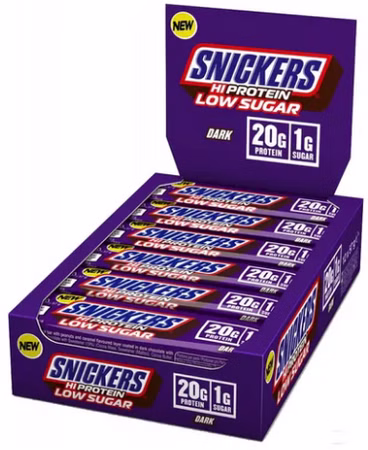 Snickers Dark Low Sugar Hi Protein Box (12x57g) - MHD 22.09.26 Snickers Dark Low Sugar Hi Protein Box (12x57g) - MHD 22.09.26