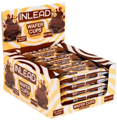 Wafer Cup Hazelnut Milk Choc (15x50g), Inlead Nutrition Wafer Cup Hazelnut Milk Choc (15x50g), Inlead Nutrition