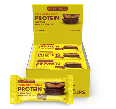 Protein Peanut Butter Cups (12x42g), Nutry Nuts Protein Peanut Butter Cups (12x42g), Nutry Nuts