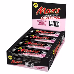 Mars Hi Protein Low Sugar - MHD 13.08.26, Raspberry Smash Mars Hi Protein Low Sugar - MHD 13.08.26, Raspberry Smash