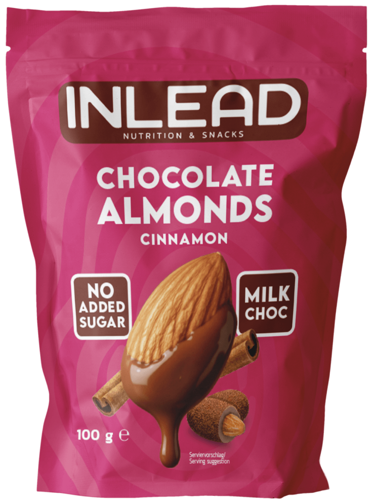 Inlead Nutrition Chocolate Almonds (100G) - Mhd 30.11.2026, - Geschmack: Milk Choc Cinnamon