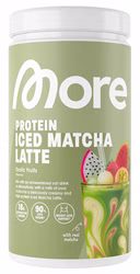 Protein Iced Matcha Latte - Exotic Fruits (500g), More Nutrition Protein Iced Matcha Latte - Exotic Fruits (500g), More Nutrition