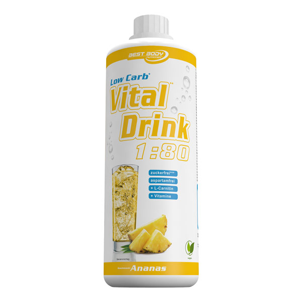 Best Body Nutrition Low Carb Vital Drink (1000Ml), Bestbody - Geschmack: Ace Juice