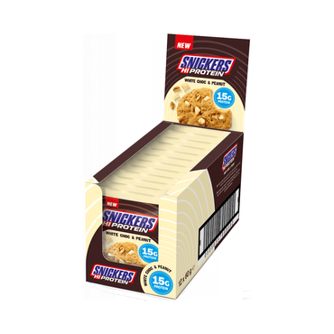 Snickers White Protein Cookie Box (12x60g) Snickers White Protein Cookie Box (12x60g)