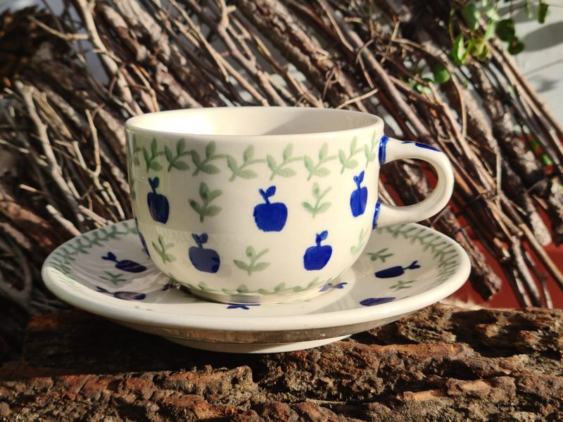 Tasse mit Untertasse für Tee o. Kaffee, 200 ml Volumen, Tradition 50 - BSN 21950