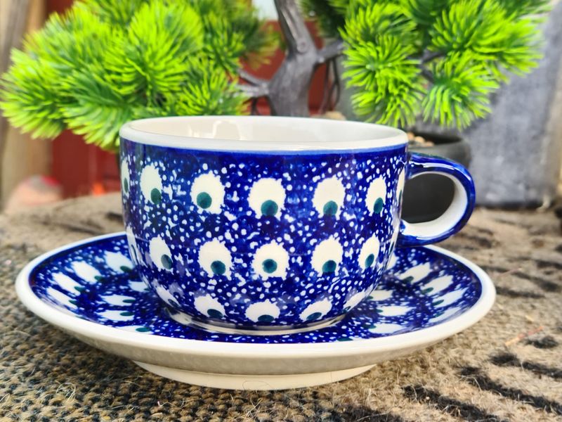 Tasse mit Untertasse - Keramik Geschirr - Tradition 80 - Tee u. Kaffee - BSN 62411