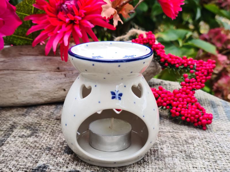 Duftstövchen, Aromalampe, Höhe 9 cm, Flower Festival