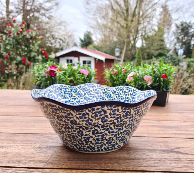 Große Servierschale aus Bunzlauer Keramik – 26 cm x 11 cm – 2,4 l – Ceramika Artystyczna – vielseitige Gourmet-Schale für Küche und Genuss- Tradition 32