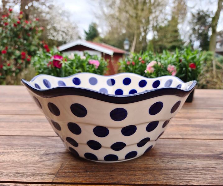 Große Servierschale aus Bunzlauer Keramik – 26 cm x 11 cm – 2,4 l – Ceramika Artystyczna – vielseitige Gourmet-Schale für Küche und Genuss- Tradition 28