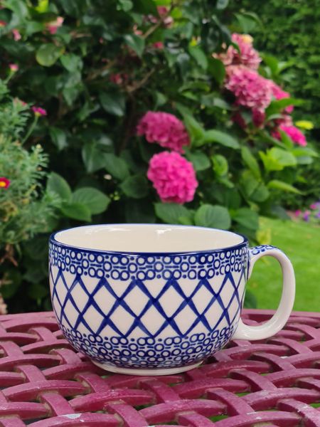 Maxitasse 420 ml aus Bunzlauer Keramik – Ceramika Artystyczna – große Tasse für Kaffee, Milchgetränke & kreative Nutzung - Tradition 2