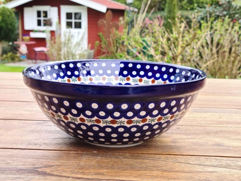 Große Schale 27,5 x 11 cm – Bunzlauer Keramik – Ceramika Artystyczna – Servierschale, Salatschale & Obstschale (3,7 Liter) - Tradition 6
