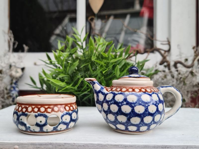 Teekanne mit Stövchen, Miniatur, Tradition - BSN 2173