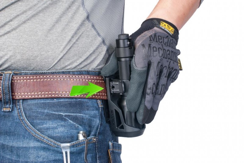 NEXTORCH V5 Tactical Taschenlampen Holster - 360 Grad drehbar, Schnellverschluss, Gürtelclip NEXTORCH V5 Tactical Taschenlampen Holster - 360 Grad drehbar, Schnellverschluss, Gürtelclip