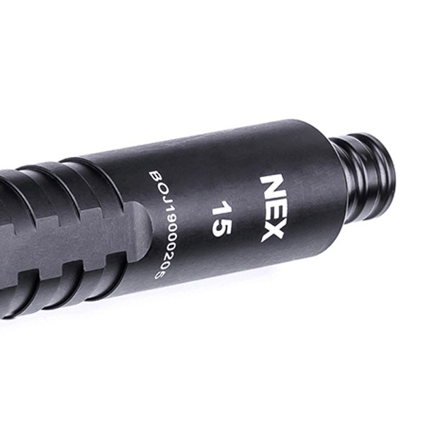 NEX N15L WALKER Ausziehbarer Einsatzstock leicht - 202g, 15" - 378 mm integrierter LED Taschenlampe 100 Lumen ohne Akku NEX N15L WALKER Ausziehbarer Einsatzstock leicht - 202g, 15" - 378 mm integrierter LED Taschenlampe 100 Lumen ohne Akku