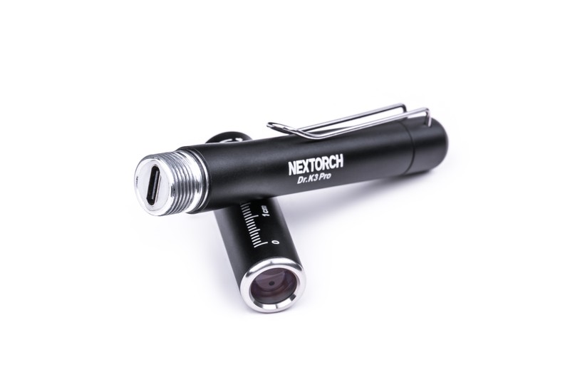 NEXTORCH DrK3 Pro - Professionelle Stift-LED-Taschenlampe mit Akku und USB-C-Anschluss zum Aufladen NEXTORCH DrK3 Pro - Professionelle Stift-LED-Taschenlampe mit Akku und USB-C-Anschluss zum Aufladen