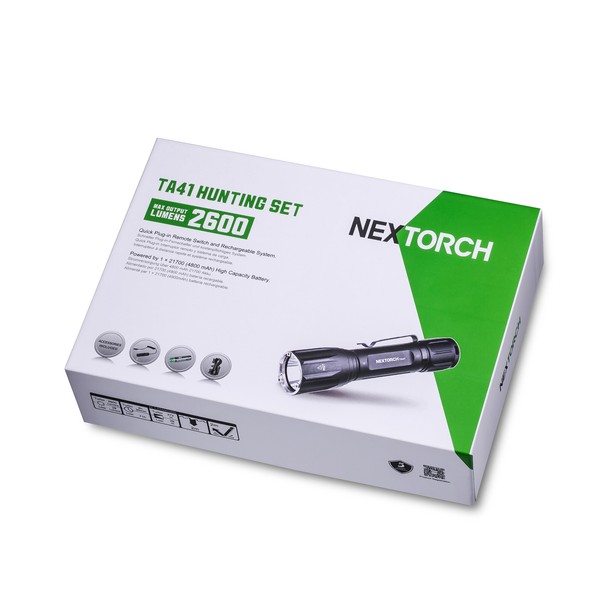 NEXTORCH TA41SET Taktische LED-Taschenlampe mit Halterung und Kabelschalter im Spar-Set NEXTORCH TA41SET Taktische LED-Taschenlampe mit Halterung und Kabelschalter im Spar-Set