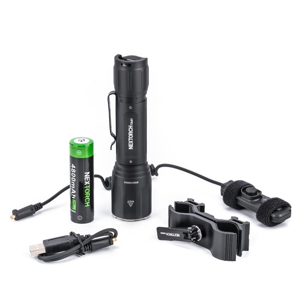 NEXTORCH TA41SET Taktische LED-Taschenlampe mit Halterung und Kabelschalter im Spar-Set NEXTORCH TA41SET Taktische LED-Taschenlampe mit Halterung und Kabelschalter im Spar-Set