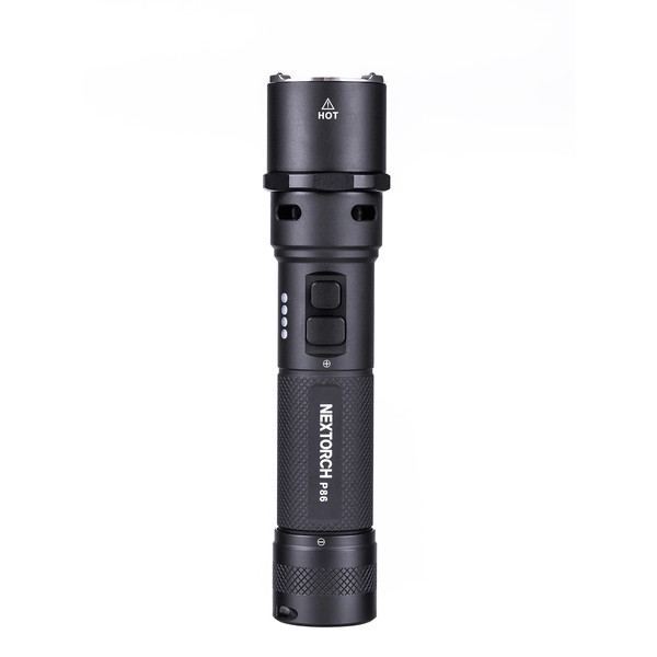 NEXTORCH P86 - 1600 Lumen Akku-LED-Taschenlampe mit 120dB Soundmodul – Notfall Glasbrecher NEXTORCH P86 - 1600 Lumen Akku-LED-Taschenlampe mit 120dB Soundmodul – Notfall Glasbrecher