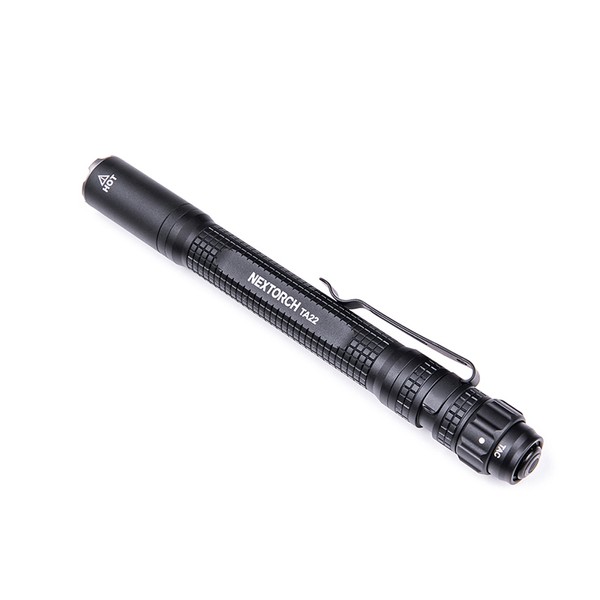 NEXTORCH TA22 - Slim Line Tactical LED pen torch, 850 lumen, head with nano ceramic glass breaker, strobe function NEXTORCH TA22 - Slim Line Tactical LED pen torch, 850 lumen, head with nano ceramic glass breaker, strobe function