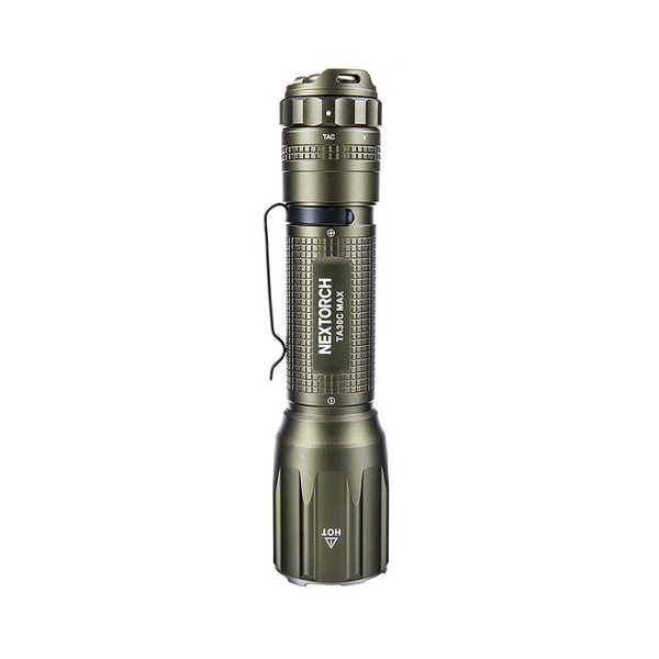 NEXTORCH TA30C MAX (CG) in Carbon Green - 3000 Lumen Taktische LED Taschenlampe - Nano Keramik Glasbrecher - Stroboskopfunktion NEXTORCH TA30C MAX (CG) in Carbon Green - 3000 Lumen Taktische LED Taschenlampe - Nano Keramik Glasbrecher - Stroboskopfunktion