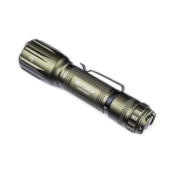 NEXTORCH TA30C MAX (CG) in Carbon Green - 3000 Lumen Taktische LED Taschenlampe - Nano Keramik Glasbrecher - Stroboskopfunktion NEXTORCH TA30C MAX (CG) in Carbon Green - 3000 Lumen Taktische LED Taschenlampe - Nano Keramik Glasbrecher - Stroboskopfunktion