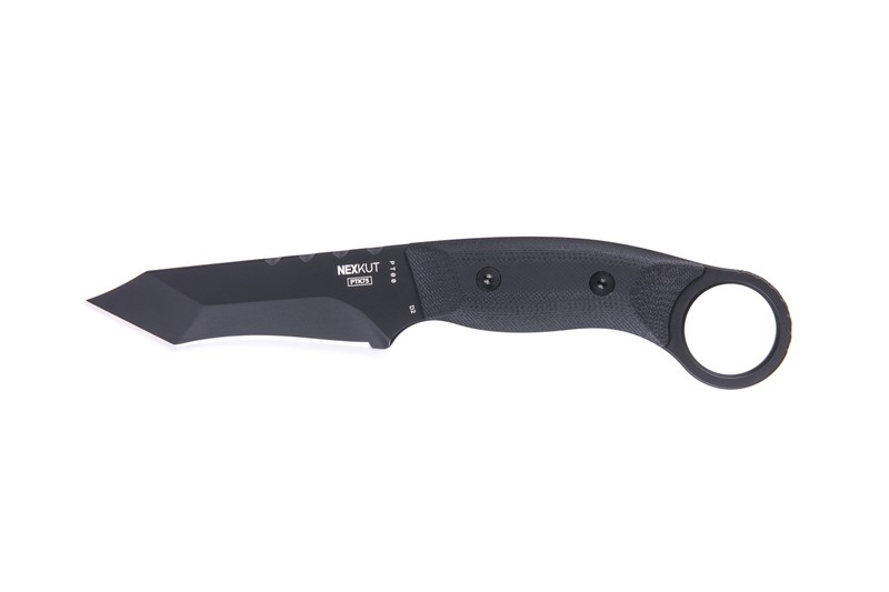 NEXKUT Taktikmesser-Set TUHON mit Kydex-Holster, D2 Stahl mit schwarzer Titan Beschichtung NEXKUT Taktikmesser-Set TUHON mit Kydex-Holster, D2 Stahl mit schwarzer Titan Beschichtung