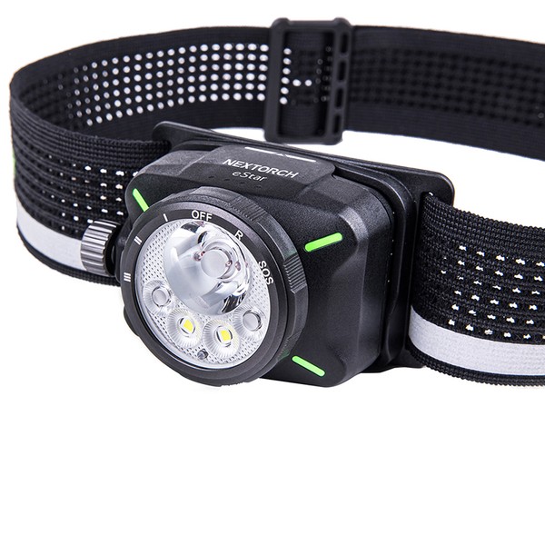 NEXTORCH eStar - Ultraleichte, wiederaufladbare LED-Stirnlampe mit 1300 Lumen, mehreren Lichtquellen und 2 Akkus NEXTORCH eStar - Ultraleichte, wiederaufladbare LED-Stirnlampe mit 1300 Lumen, mehreren Lichtquellen und 2 Akkus