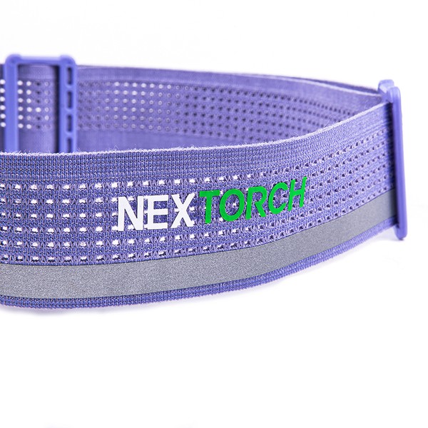 NEXTORCH eStar - Ultraleichte, wiederaufladbare LED-Stirnlampe mit 1300 Lumen, mehreren Lichtquellen und 2 Akkus. Farbe: Violett NEXTORCH eStar - Ultraleichte, wiederaufladbare LED-Stirnlampe mit 1300 Lumen, mehreren Lichtquellen und 2 Akkus. Farbe: Violett
