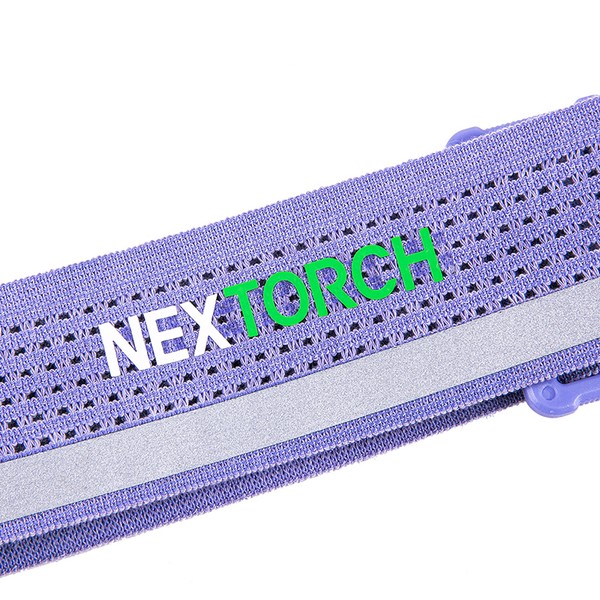NEXTORCH eStar - Ultraleichte, wiederaufladbare LED-Stirnlampe mit 1300 Lumen, mehreren Lichtquellen und 2 Akkus. Farbe: Violett NEXTORCH eStar - Ultraleichte, wiederaufladbare LED-Stirnlampe mit 1300 Lumen, mehreren Lichtquellen und 2 Akkus. Farbe: Violett