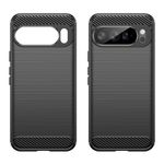 Schwarze Pixel 10 Pro XL Carbonhülle mit und ohne Handy nebeneinander
