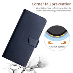 H127SA395A-Handy-Tasche-fuer-Samsung-Galaxy-S25-FE-Echt-Leder-Etui-Schutzhuelle-Wallet-Magnet_11.jpg Lederhülle fällt mit Kante auf den Boden und dieser zerspringt in Blau für Galaxy S25 FE