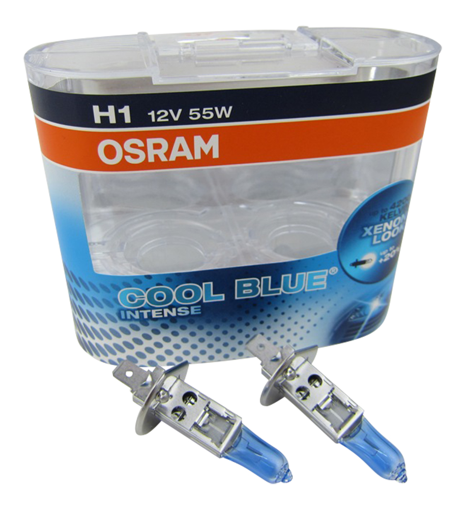 2x Original Osram H1 Cool BLUE Intense DUO-PACK Birnen Lampen #99 für FERNLICHT