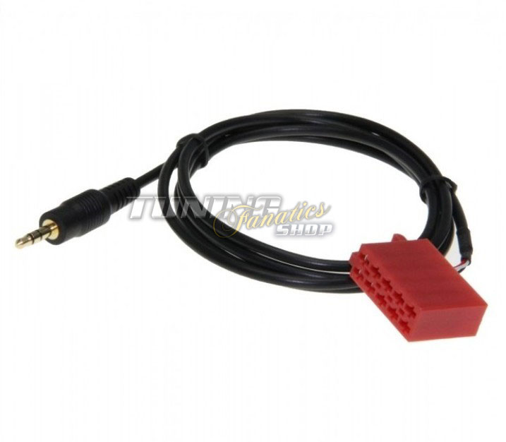 AUX Line In Adapter für 10pin ISO Blaupunkt Radio / MP3 iPhone iPod Klinke #5110