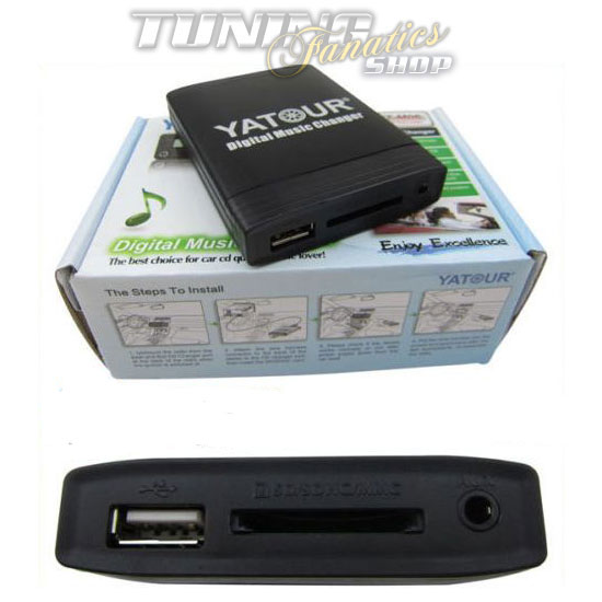 USB SD MP3 AUX CD Wechsler Adapter 12-Pin für VW Radio RNS2 RNS 510 MFD 2