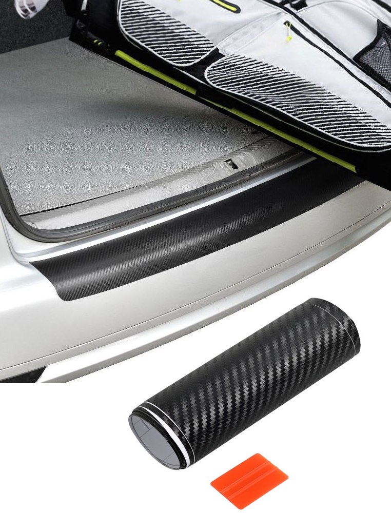 Ladekantenschutz-Folie Schutz Kratzer Carbon für Mercedes C-Kl. S204 T-Model