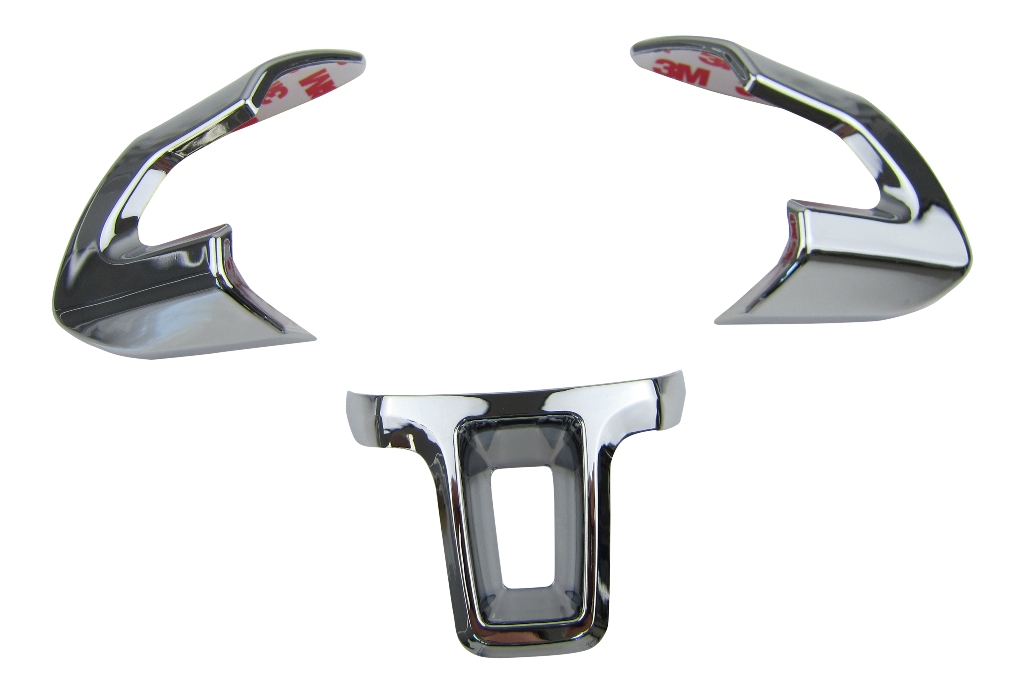 ALU Lenkrad Abdeckung Blenden Clip Chrom SET MFL für VW Passat 3C B6 CC Scirocco